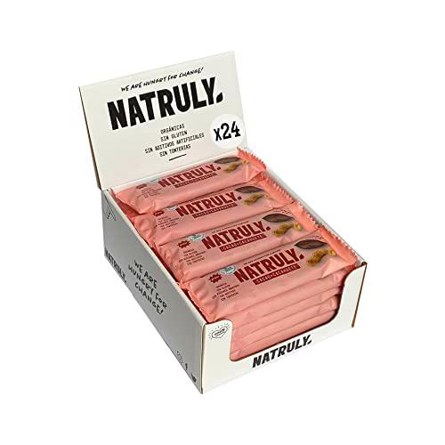 NATRULY Barritas Energéticas BIO Cacao + Cacahuete Sin Azúcar Añadido