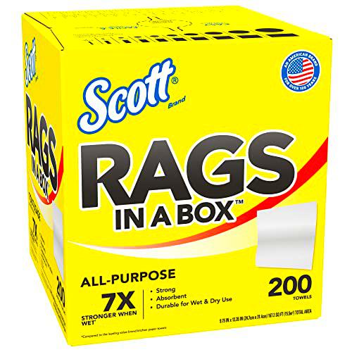 Scott Rags In A Box 75260 - Toallas desechables resistentes