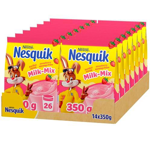 NESQUIK Nestlé Fresa, 14 bolsas de 350 g