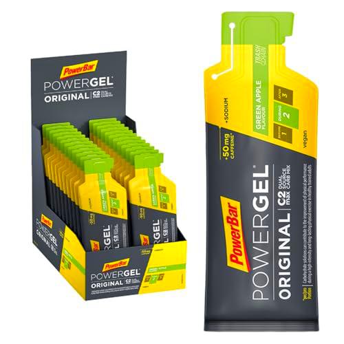 Powerbar PowerGel Original Green Apple 24x41g - High Carb Energy Gel + Magnesio e Sodio + 50mg Cafeína