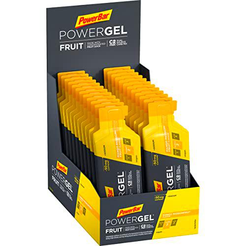 Powerbar PowerGel Fruit Mango Passionfruit 24x41g - Gel Energético de Alto Carbono + Sodio