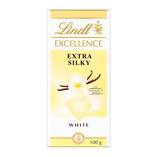 Lindt Excellence tableta de chocolate blanco aromatizada con vainilla de Madagascar