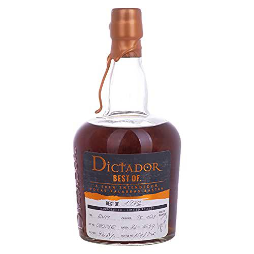 Dictador BEST OF 1982 Colombian Spirit Drink 080516/PC108 42,8%