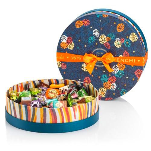 Venchi - Colección Murrine - Caja Sombrerera Azul con Bombones Surtidos, 704 g