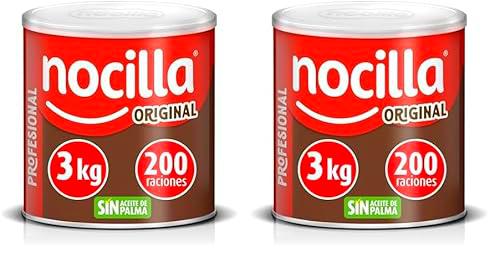 Nocilla Profesional, Chocolate, original lata 3kg (Paquete de 2)