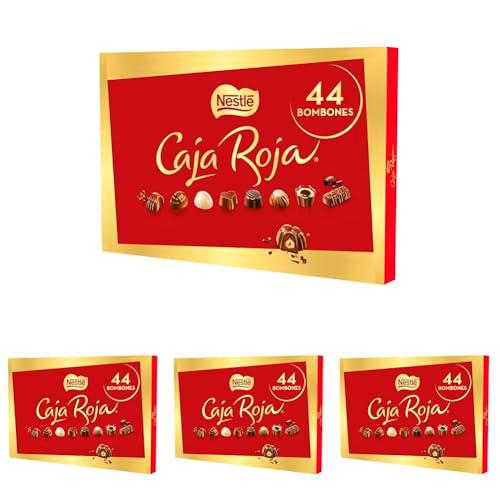 Nestlé Caja Roja Bombones de Chocolate, 400g (Paquete de 4)