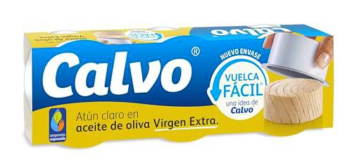 Calvo Atún Claro en Aceite de Oliva Virgen Extra Pack3 x 65g (Paquete de 10)