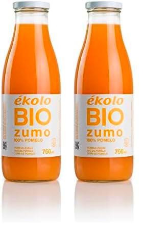 Ekolo Zumo de Pomelo Ecológico, 100% Exprimido, 6 Botellas x 750 ml