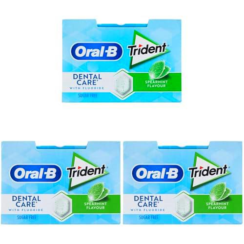 CHICLES TRIDENT ORALB HIERBABUENA 17GX12, Caja (Paquete de 3)