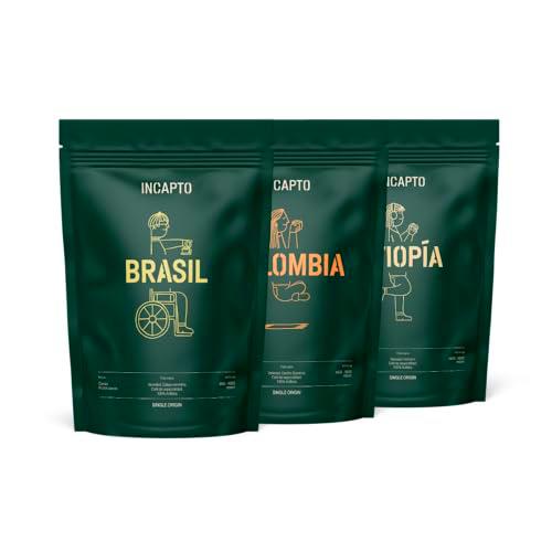 Incapto Pack de Cafés Best Sellers | Café en Grano Natural de Especialidad | Orígenes