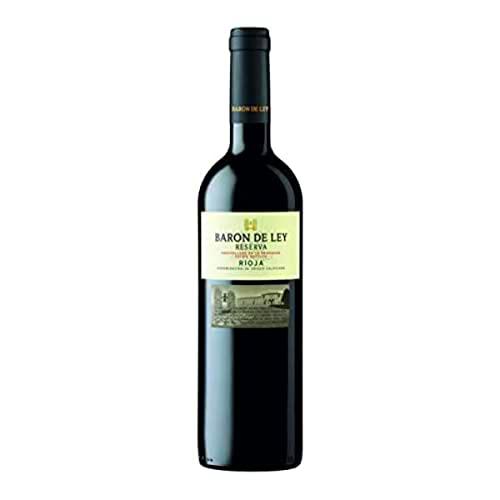 Baron de Ley Reserva | Vino Tinto DOC Rioja | 750 ml | Variedad Tempranillo | Fruta y Complejidad | Perfecto para Acompañar Platos como Patatas a la Riojana o Potaje de Patatas (Paquete de 6)