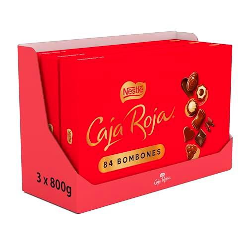 Nestlé Caja Roja Bombones de Chocolate - Bombones 3x800g