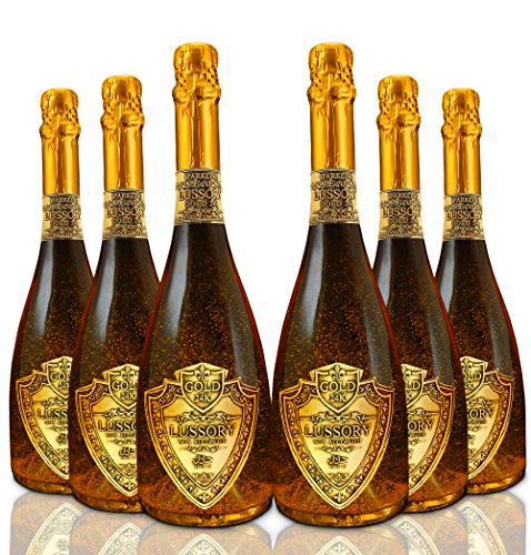 Lussory Vino Espumoso Dorado - Paquete de 6 x 750 ml