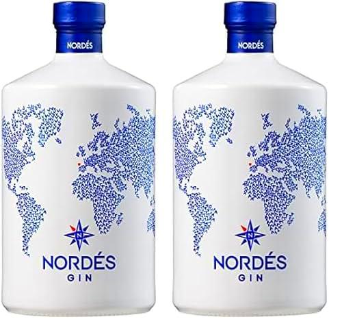 Nordés Gin Premium- 1 botella 1L (Paquete de 2)