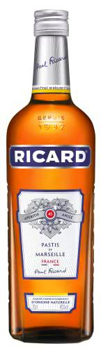 Ricard Pastis de Marseille Licor Anisado - 700ml (Paquete de 6)