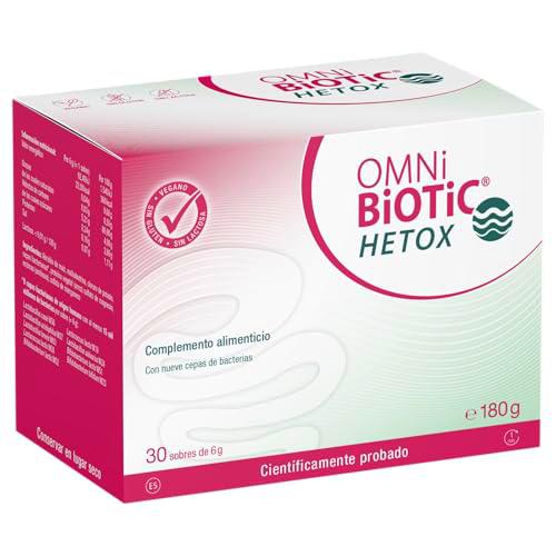 OMNi BiOTiC HETOX | 30 sobres (180 g) | 8 cepas bacterianas | 15 mil millones de bacterias por dosis diaria | Polvo | Sin gluten | Sin lactosa | Para uso diario