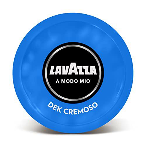 Lavazza A Modo Mio Dek Cremoso, 256 Cápsula Caffè, per un Espresso Decaffeinato con Note di Mandorle e Canditi