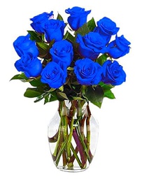 Bouquet de Rosas Azules con 25 Flores Naturales y Frescas de Alta Duración