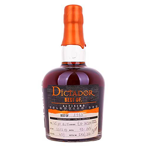 Dictador Dictador BEST OF 1973 ALTISIMO Colombian Rum Limited Release 47% Vol. 0,7l