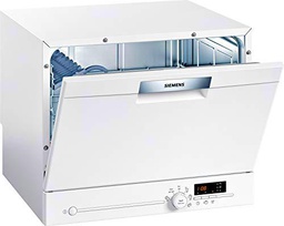 Siemens SK26E222EU iQ300 - Lavavajillas compacto independiente/F / 61 kWh / 6 MGD/VarioSpeed/Cristal 40º programa/aquaStop.