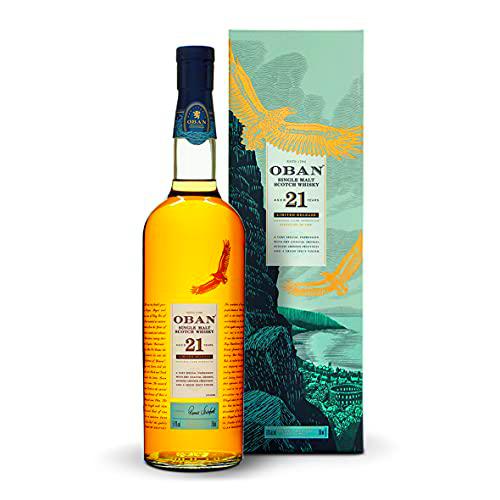 Oban 21 Whisky puro de malta de las Tierras Altas de Escocia Edición especial 2018 -700 ml