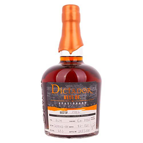 Dictador Dictador BEST OF 1972 APASIONADO Colombian Rum 45YO/030317/EX-P030 41% Vol. 0,7l