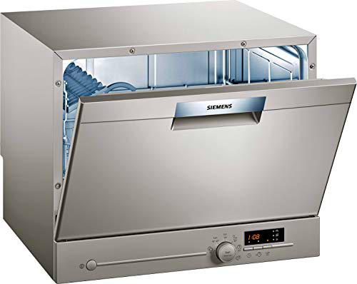 Siemens SK26E822EU iQ300 - Lavavajillas compacto independiente/F / 61 kWh / 6 MGD/VarioSpeed/Cristal 40 º programa/aquaStop.