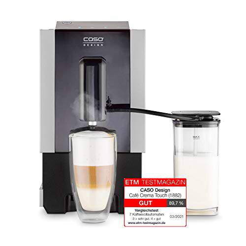 CASO 1882 Café Crema Touch - Cafetera automática, incluye tubo y depósito de leche