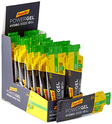 PowerBar PowerGel Hydro Mojito 24x67ml - Gel Energético de Alto Carbono + C2MAX + Sodio + 51mg Cafeína