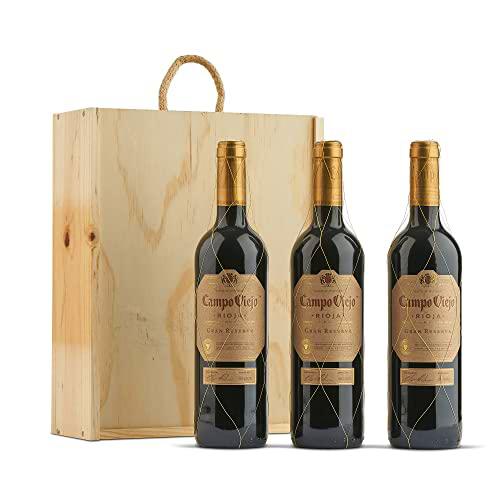 Campo Viejo Gran Reserva Caja de madera Premium 3 botellas D.O.Ca Rioja Vino