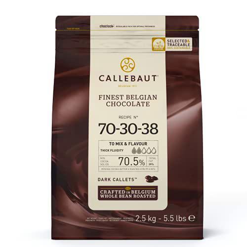 Callebaut 70,4% pepitas de Chocolate Negro (callets) 2.5kg