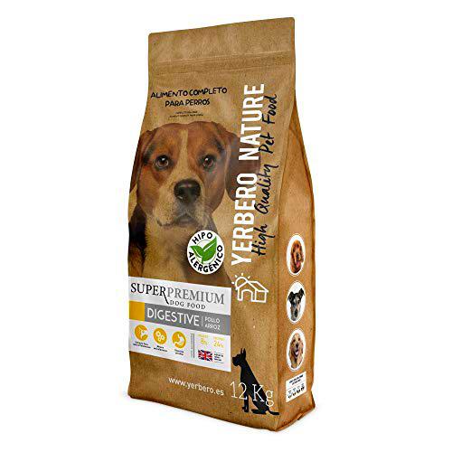 YERBERO Nature Digestive Pollo/arroz Comida Hipoalergénica para Perros 12kg