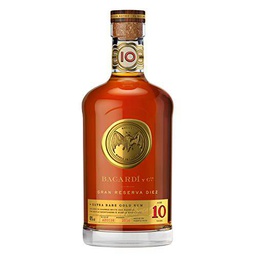 BACARDI 10 Años Gran Reserva Diez Extra Rare Gold Rum 40%