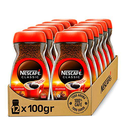 NESCAFÉ CLASSIC DESCAFEINADO todo aroma y sabor, café soluble descafeinado