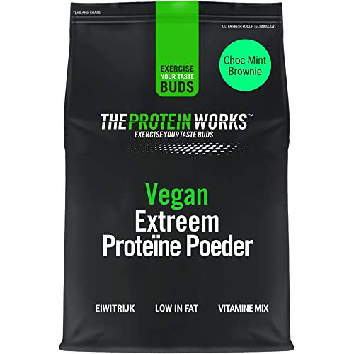 Proteína Vegana Extreme | Brownie de Chocolate con Menta | 100% A Base De Plantas | Mezcla de 5 Proteínas | THE PROTEIN WORKS | 2kg