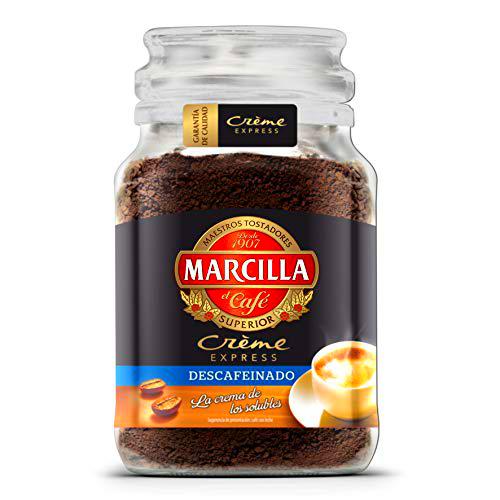 Café Marcilla soluble Crème Express Descafeinado, 200 gr.