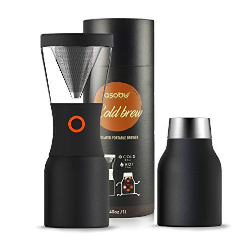 Asobu kb900 COLDBREW Delicioso refresco de café, 1 Liter, Black