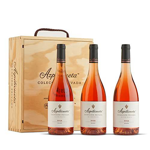 Azpilicueta Colección Privada Rosado Caja de madera Premium 3 botellas D.O.Ca Rioja Vino