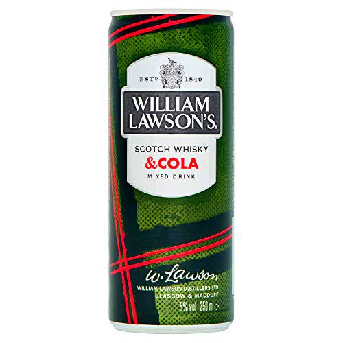 William Lawson's William Lawson's Whisky Blended William Lawson'S Con Cola Listo Para Tomar 24 Latas X 25Cl