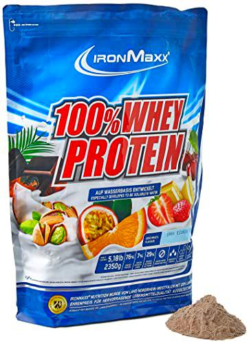 IronMaxx Ironmaxx Sabor Oscuro Ecuador Chocolate 100% Polvo Proteína De Suero 2.35 Kg En Bolsa 2350 g