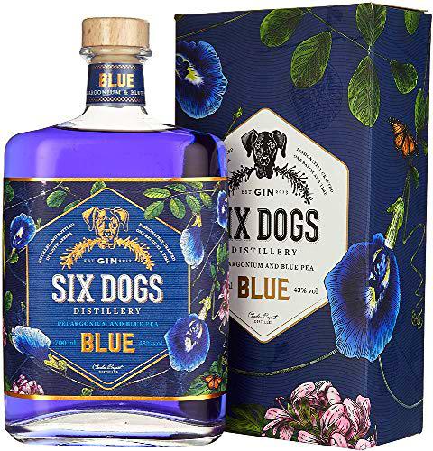 Six Dogs Six Dogs Gin Blue/Ginebra De Sudáfrica [Perlagonium And Blue Pea]