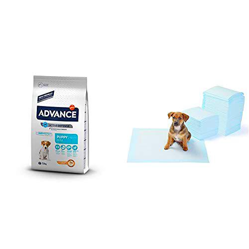 Advance Pienso para Perro Mini Puppy con Pollo - 7500 gr + Amazon Basics