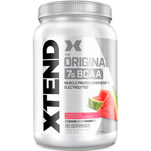 XTEND Original - Suplemento de BCAA en polvo - Sandía | Aminoácidos de cadena ramificada | 7 g de BCAA con electrolitos para una mayor hidratación y recuperación | 90 raciones