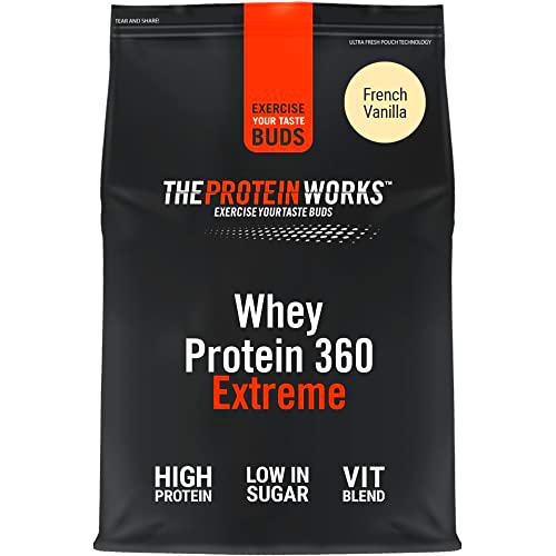 Batido de Proteína Whey 360 Extreme | Bolsa de 2,4 Kg | Sabor Vainilla Francesa | Proteína de suero