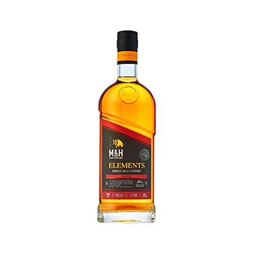 M&amp;H ELEMENTS Sherry Cask Single Malt Whisky 46% - 700 ml in Giftbox