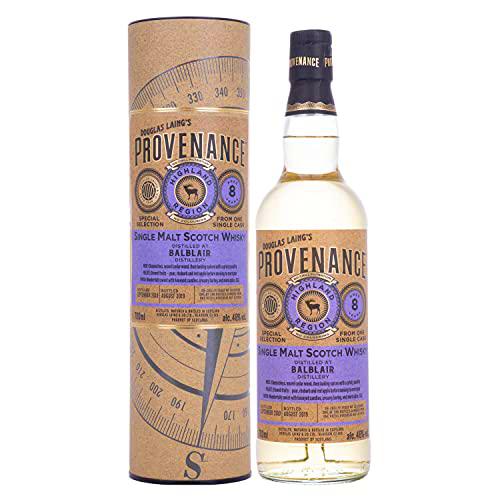 Douglas Laing &amp; Co. Douglas Laing PROVENANCE Balblair 8 Years Old Single Cask Malt 2010 46% Vol