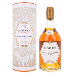 Godet Cognac SINGLE-GRAPE RARE Folle Blanche 40% - 700 ml in Giftbox