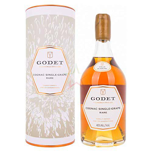 Godet Cognac SINGLE-GRAPE RARE Folle Blanche 40% - 700 ml in Giftbox