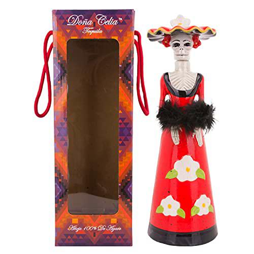 Dona Celia Tequila Añejo 100% de Agave 40% - 700 ml in Giftbox