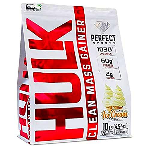 Perfect Sports Hulk Clean Mass Gainer Helado De Vainilla 10 Lb 4540 g